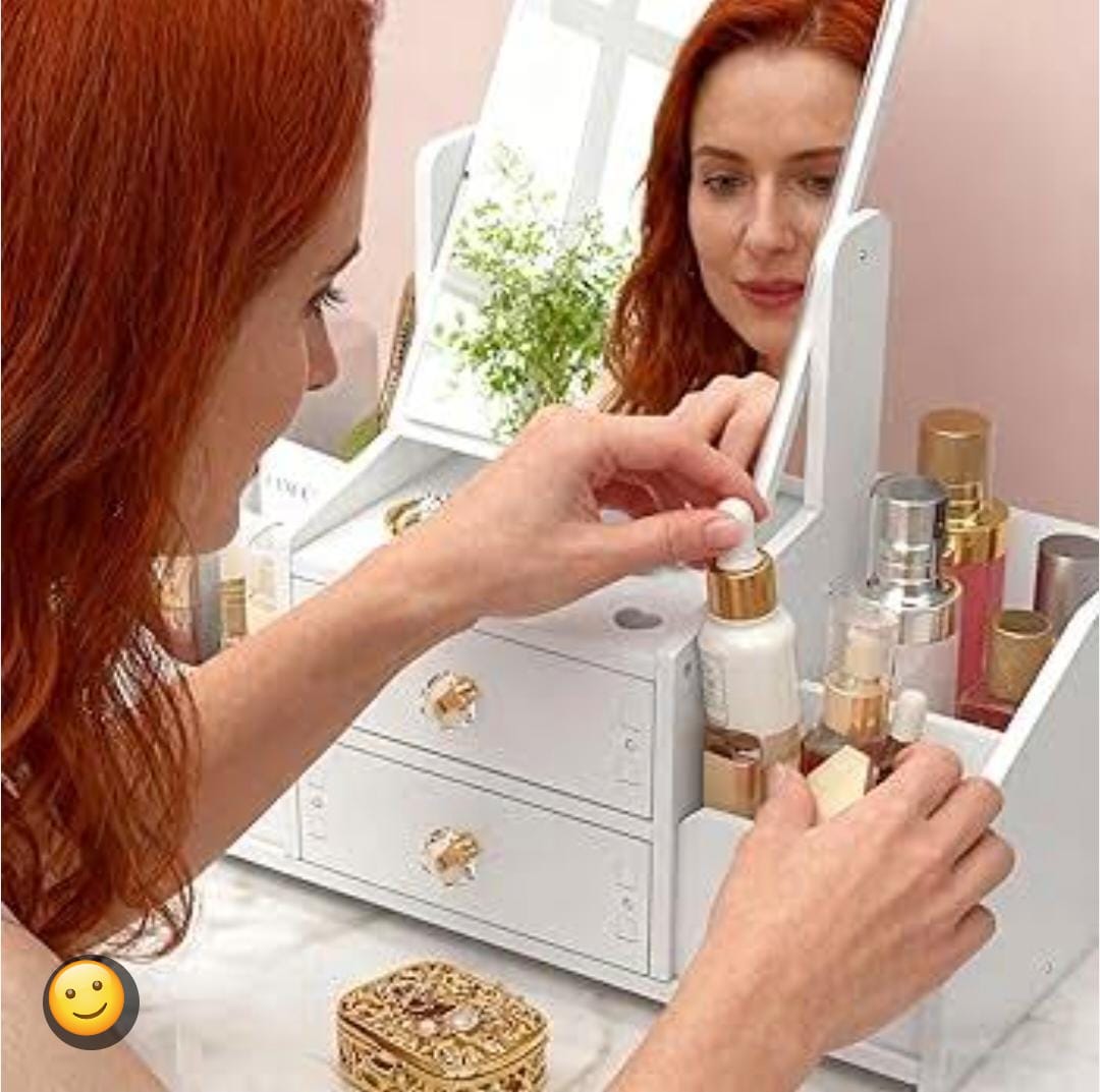 ORGANIZADOR DE MAQUILLAJE RECTANGULAR